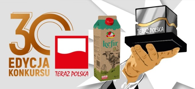 Nasz Kefir naturalny 1 l. nagrodzony godłem promocyjnym „Teraz Polska”