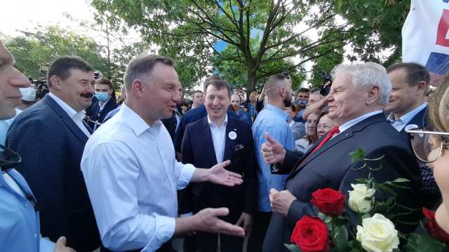 Prezydent RP Andrzej Duda z wizytą w Okręgowej Spółdzielni Mleczarskiej w Kole